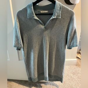 Marine layer sweater v neck polo.